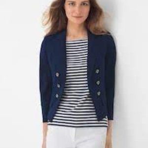 WHBM blue Ponte Trophy Jacket